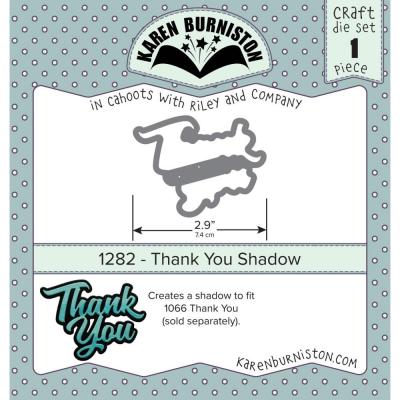 Karen Burniston Cutting Dies - Thank You Shadow